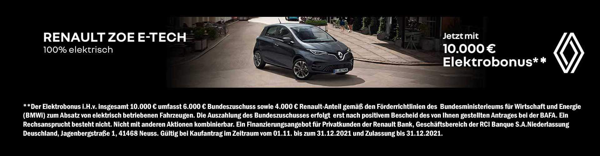 Angebot Renault Zoe